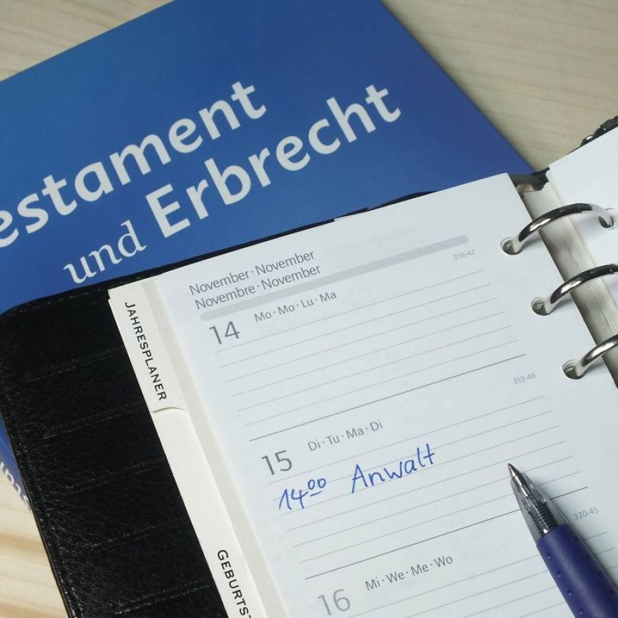 Buch Testament und Erbrecht